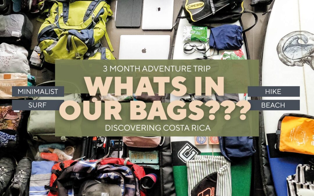 How we pack for a 3-month trip – travel | work | surf